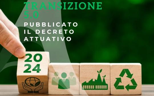 TRANSIZIONE 5.0_DECRETO ATTUATIVO PUBBLICATO