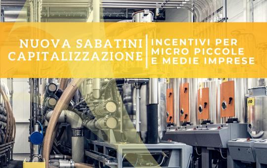 NUOVA SABATINI CAPITALIZZAZIONE_INCENTIVI BENI STRUMENTALI