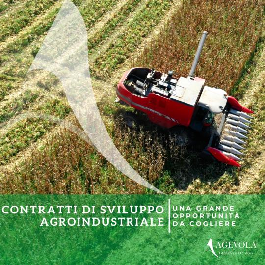 CONTRATTI DI SVILUPPO AGROINDUSTRIALE 2024.