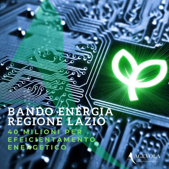 BANDO ENERGIA REGIONE LAZIO 2024